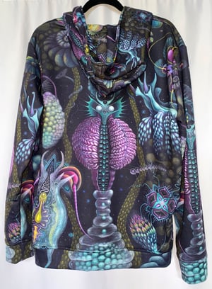 Image of MICROVERSE HOODIE,  ONE of a kind, Signed by the artist
