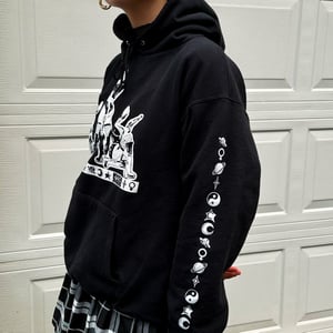 Alien Babe Trifecta Hoodie in BLACK
