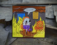 This Is Fine Michael Myers enamel pin