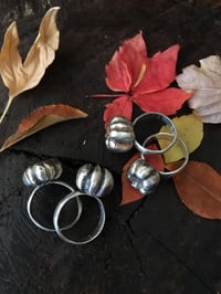 Image 4 of Sterling silver pumpkin rings