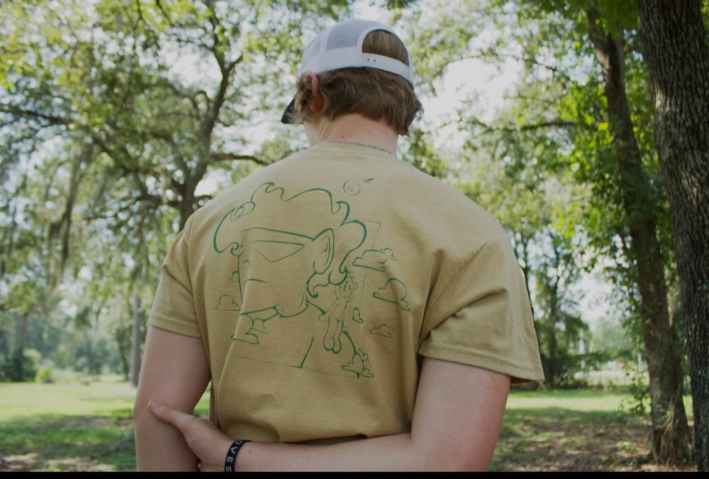 "Me and Buddy" T-Shirt (sand and emerald green)