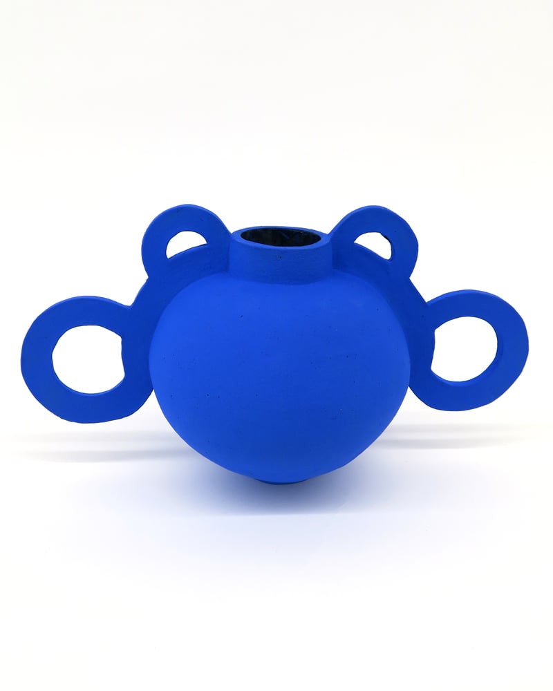 Image of Rachael Rose 'Deep Blue 6'. Original ceramic 2022