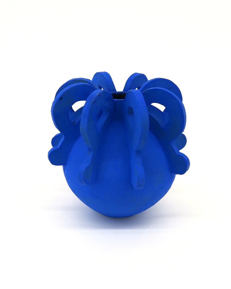 Image of Rachael Rose 'Deep Blue 8'. Original ceramic 2022