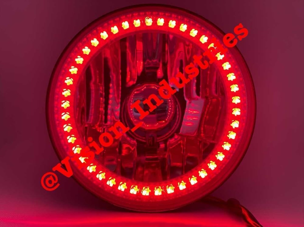 Image of #Octane 5-3/4 RED SMD DOTTED HALO SET (4) (SELECT FROM DROP DOWN BOX)