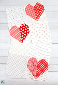 Image 2 of Build A Heart quilt pattern - PDF 