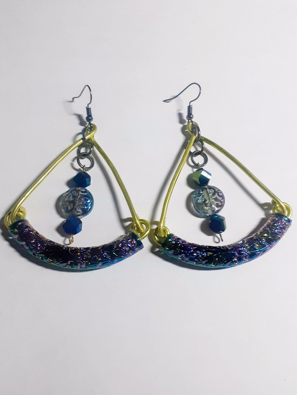 Image of As I Am Multicolor Custom Beaded Wire earrings