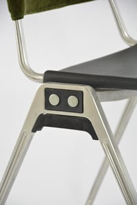 Image 2 of 2 Chaises vertes Knoll par Don Albinson 