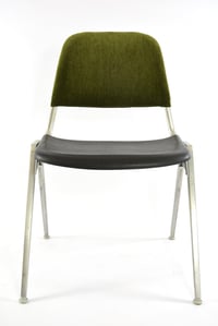 Image 3 of 2 Chaises vertes Knoll par Don Albinson 