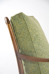 Image 5 of Fauteuil Art Deco vert chiné