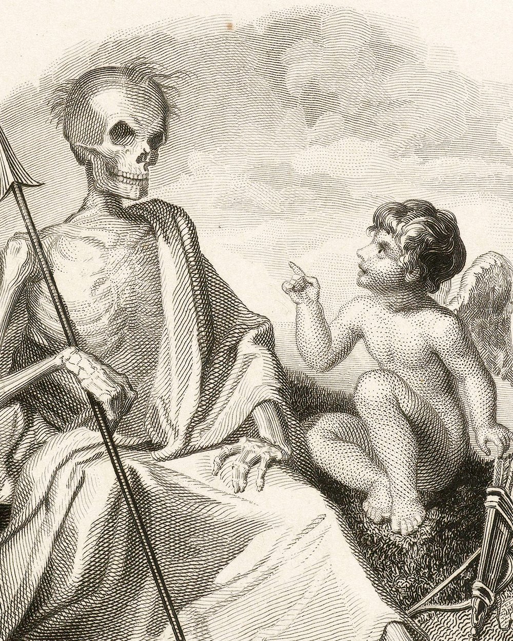 ''Love and Death, like a skeleton with a spear'' (1830 - 1845)