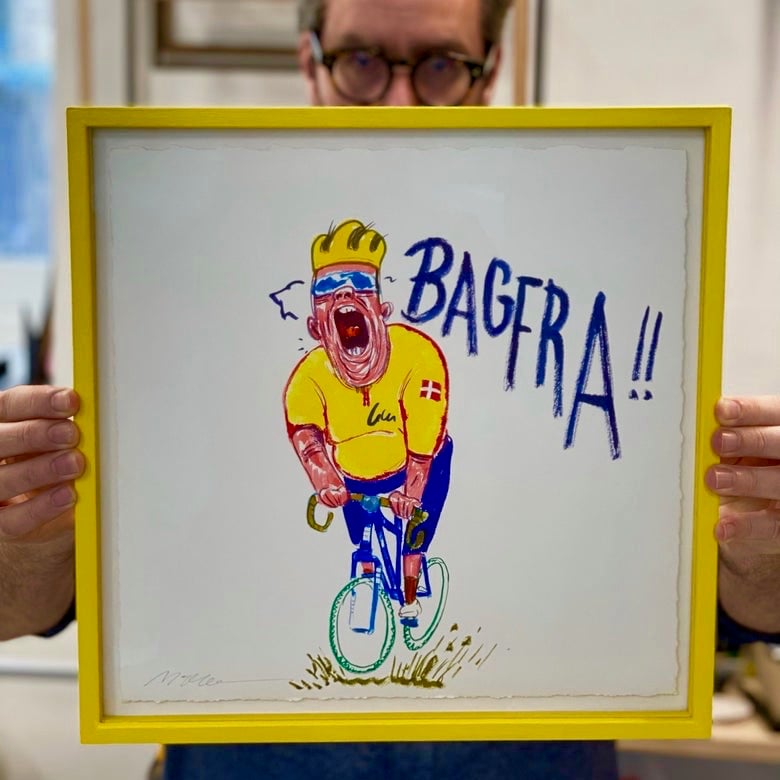 Image of Bagfra! Tour de France. Indrammet