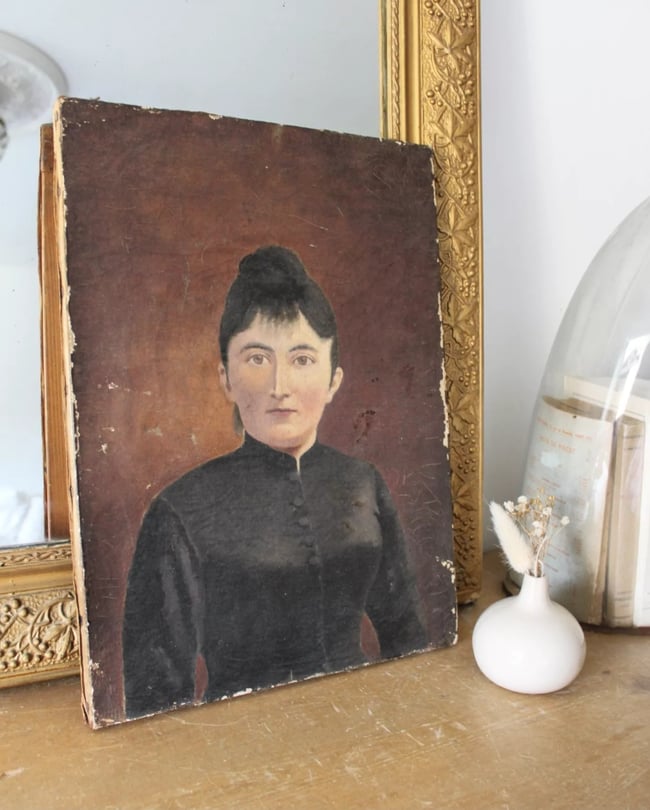 Huile sur toile portrait