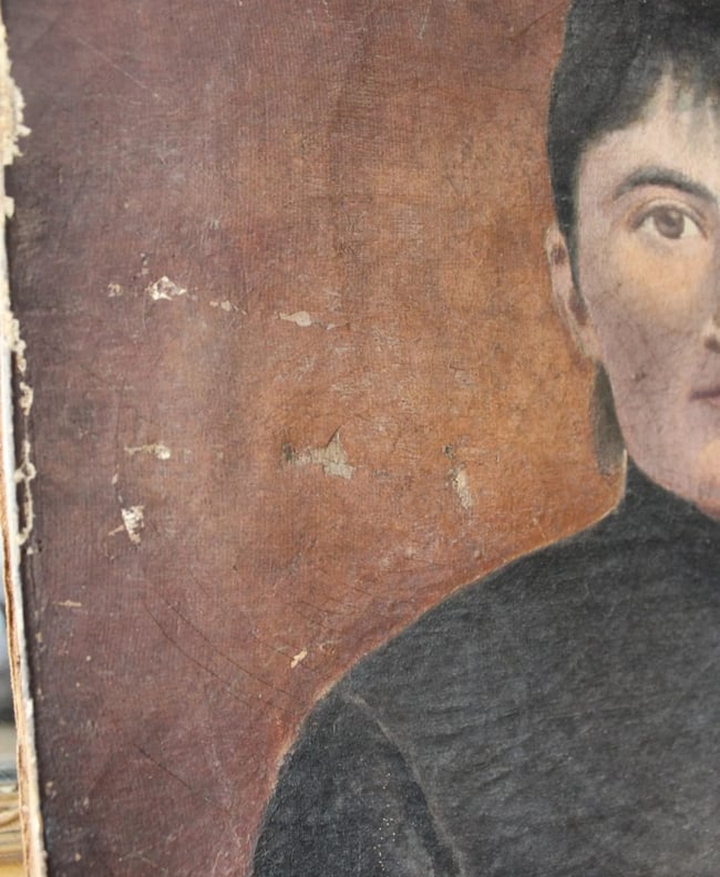 Huile sur toile portrait