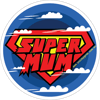 Supermum - 10cm Bumper Sticker