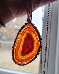 Image 2 of Agate Slice Pendant 