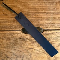 Image 1 of NAVY LEATHER BOOKMARK 
