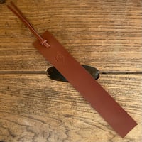Image 1 of TAN LEATHER BOOKMARK