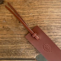 Image 2 of TAN LEATHER BOOKMARK
