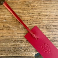 Image 2 of RED LEATHER BOOKMARK 