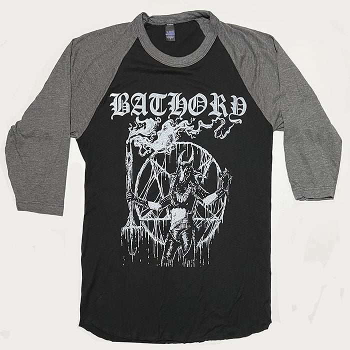 Image of Bathory " Satan Is My Master "  3/4 sleeve T-shirt