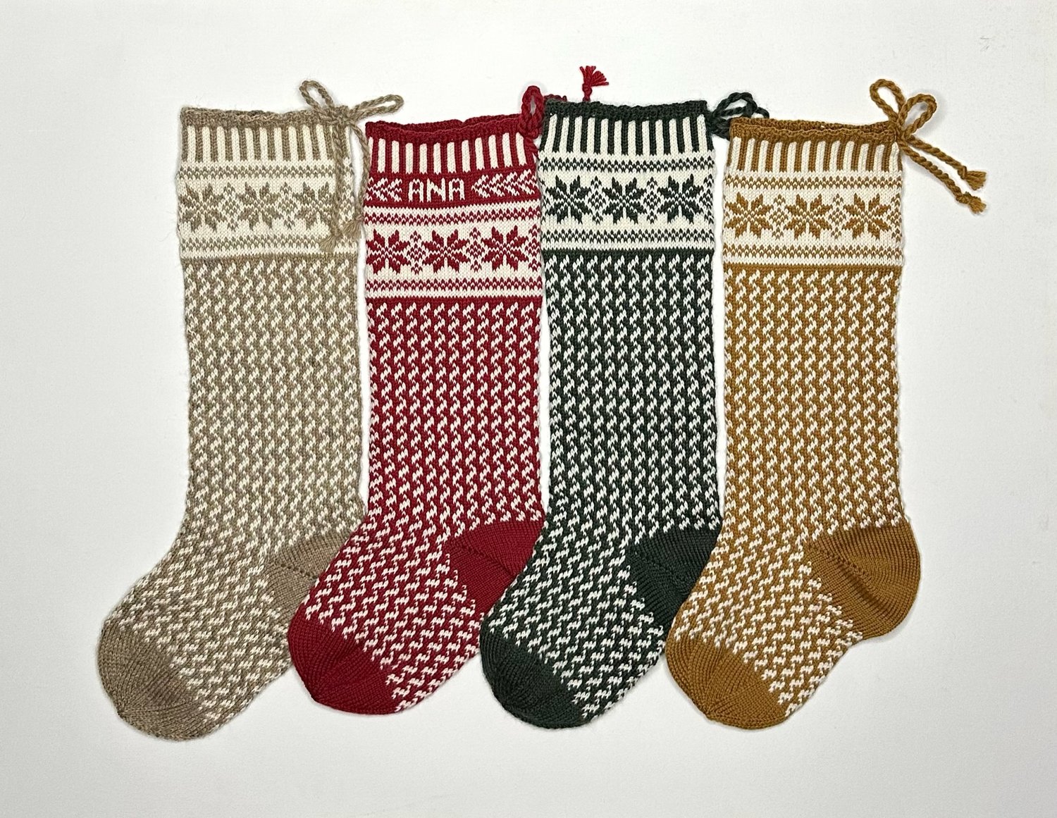 Image of Nordic Star Christmas Stocking (two color)