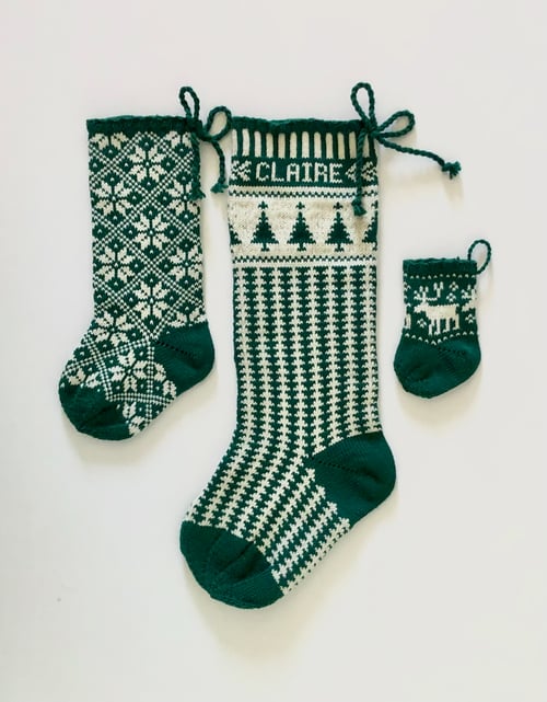 Image of Christmas Tree Stocking (two color)