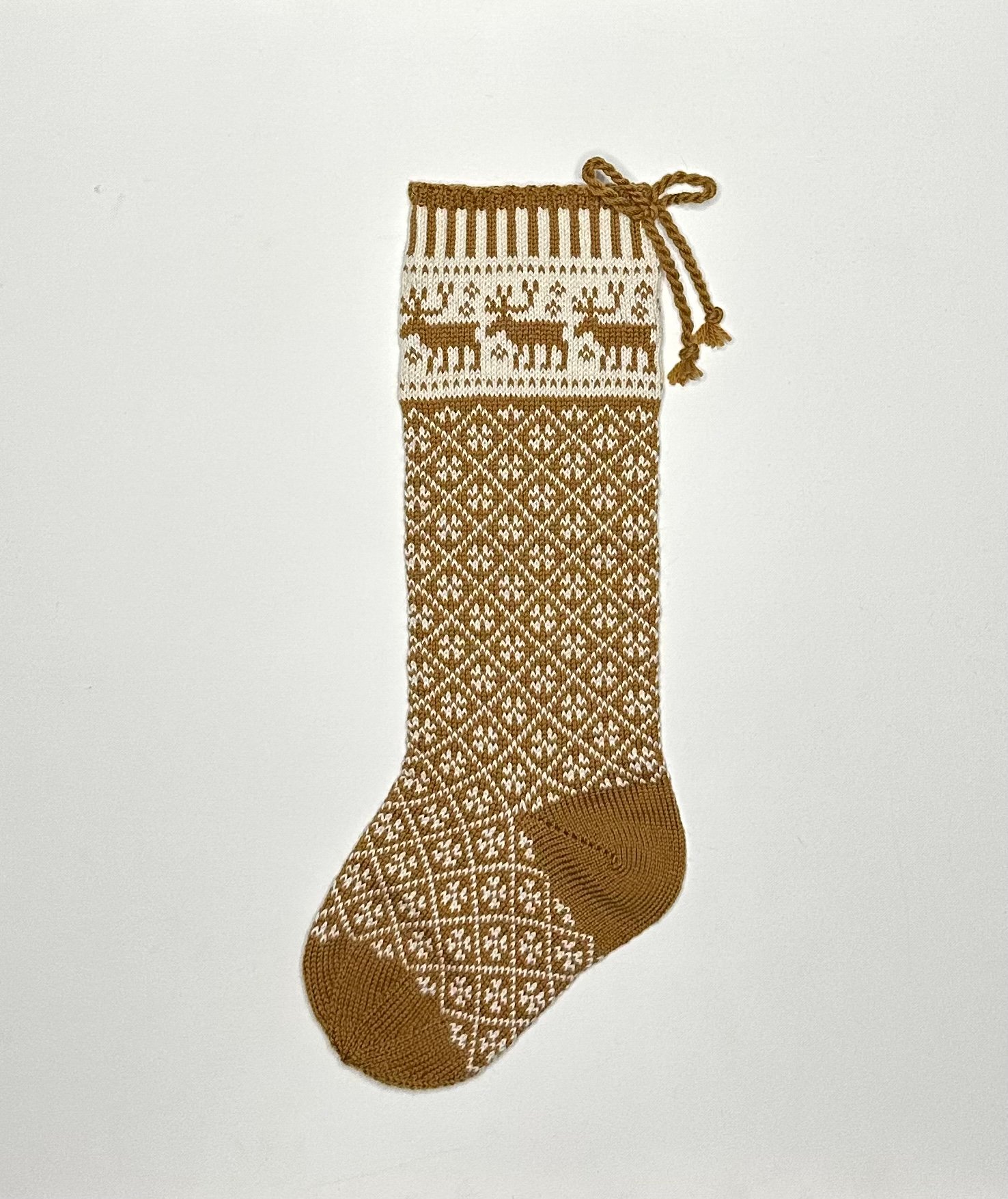 Image of Reindeer Christmas Stocking (two color)