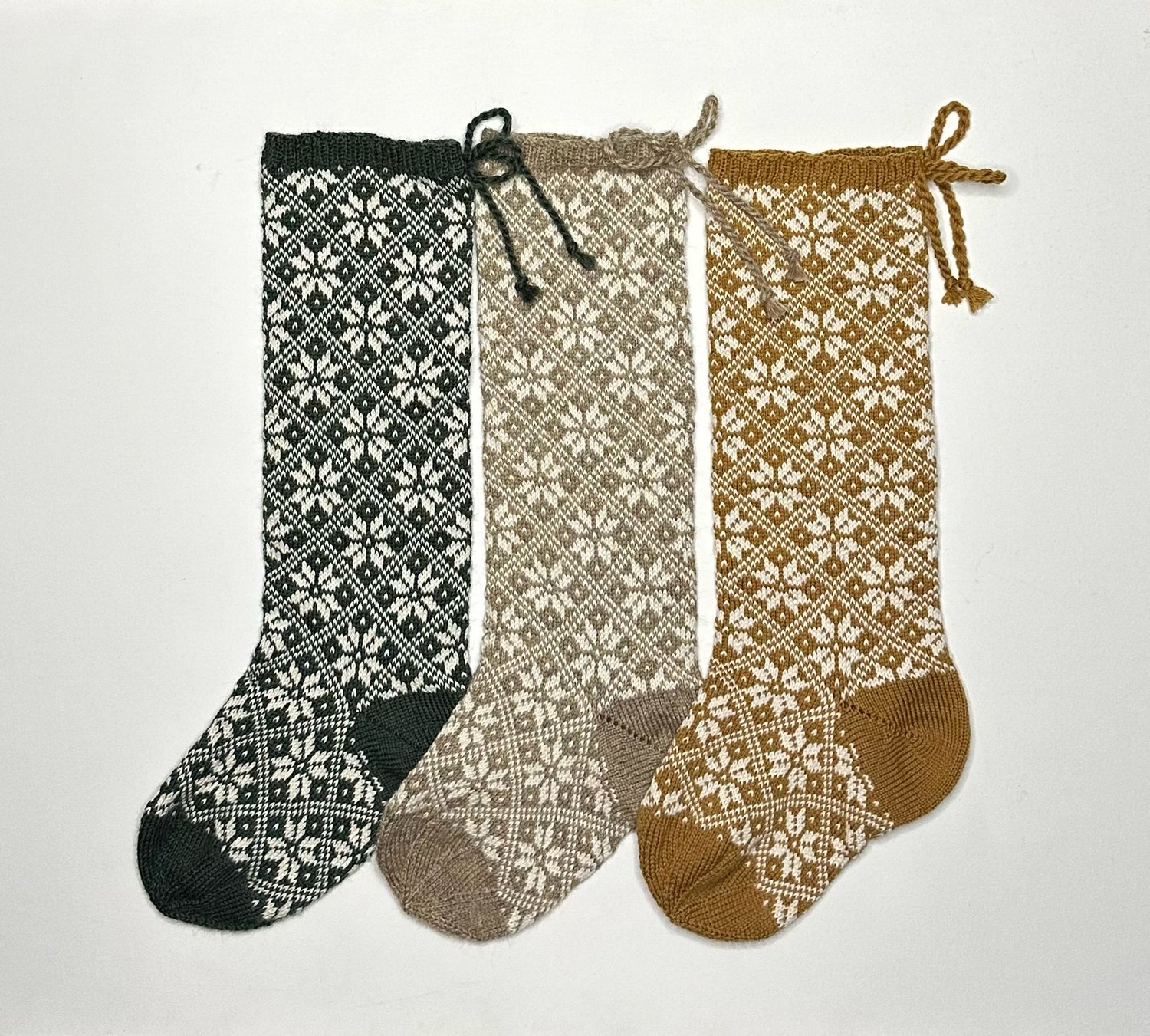 Image of Nordic Star Christmas Stocking, all over pattern