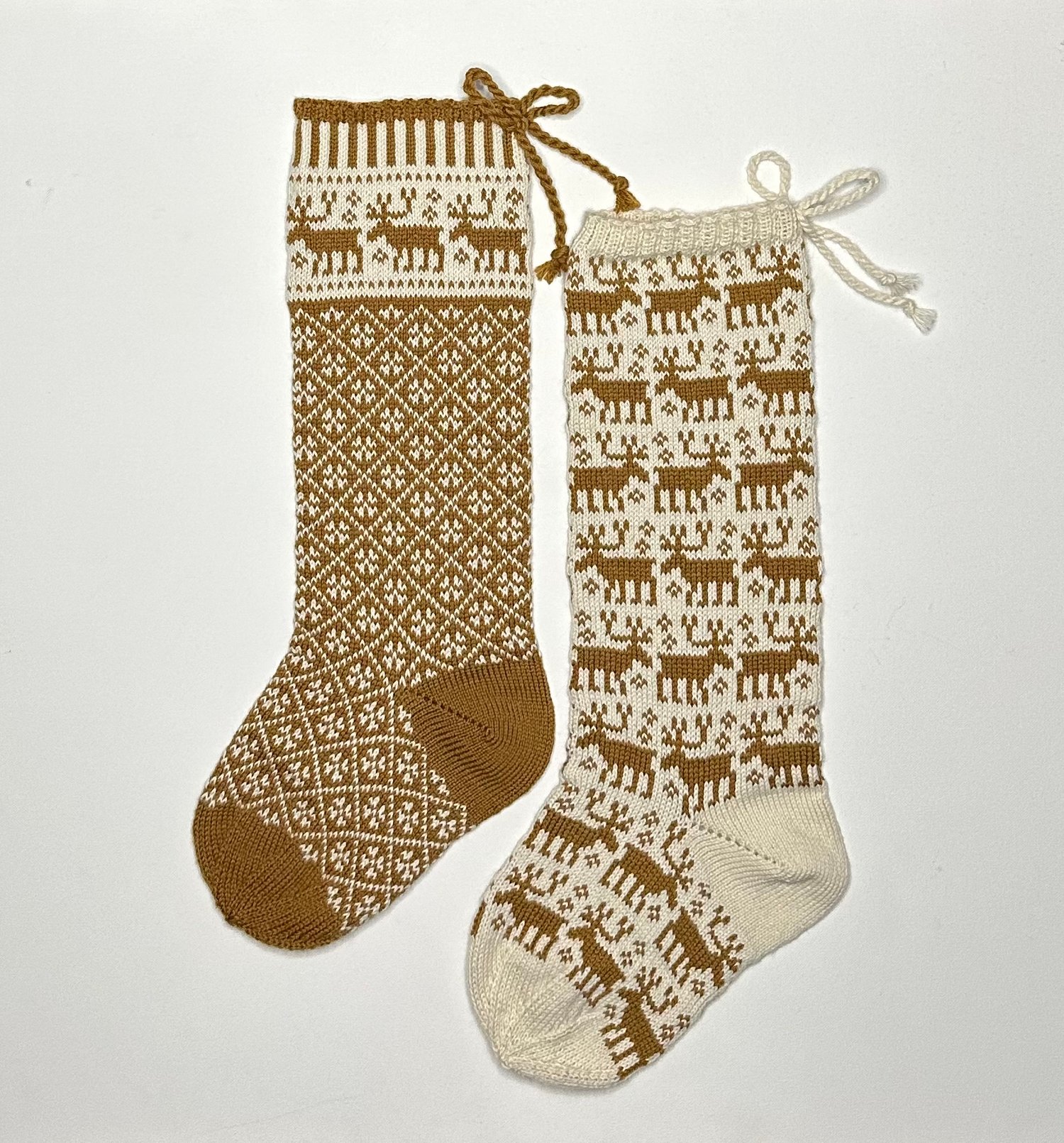 Image of Reindeer Christmas Stocking, all over pattern