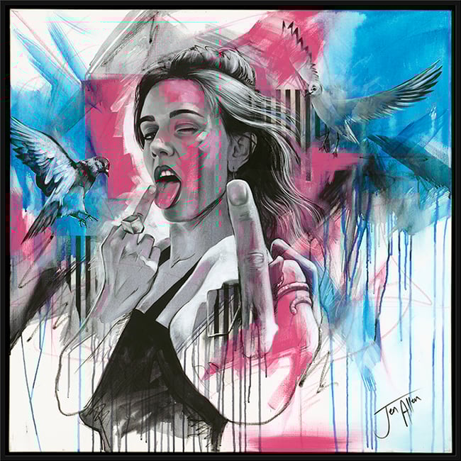 Original Painting<BR>'Fly Off!'<BR>