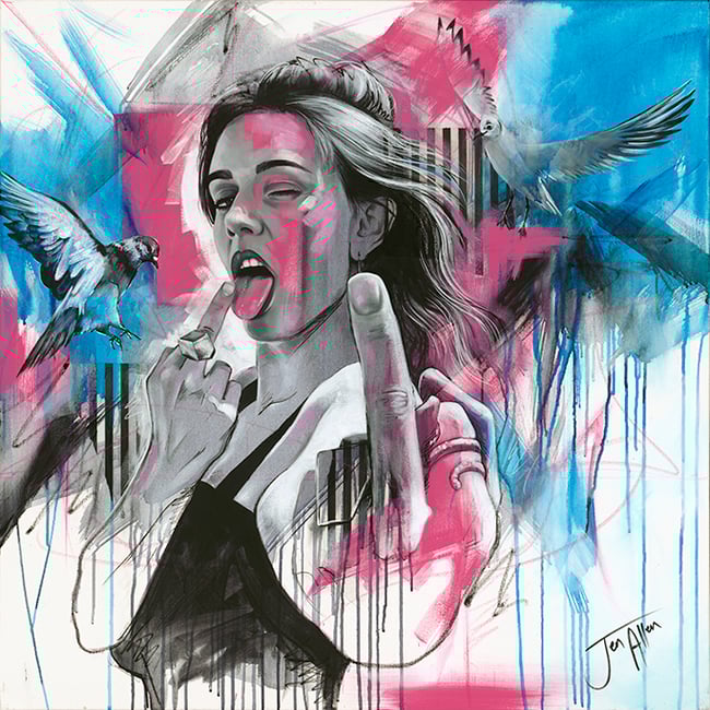 Original Painting<BR>'Fly Off!'<BR>