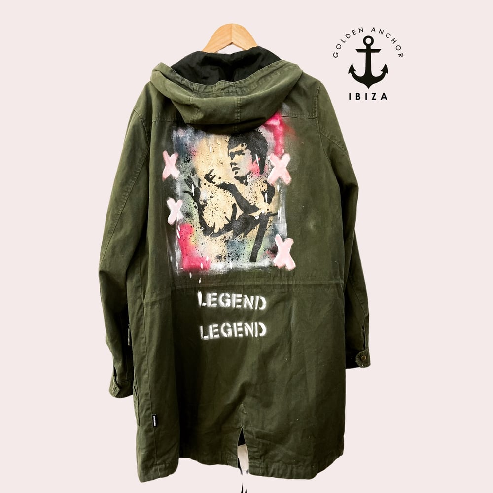 Image of brUce lEE ¥ viLLaGe punK ¥ IbiZa ¥ PARKA ¥ JaCket ¥ upCycliNg ¥ festiVal