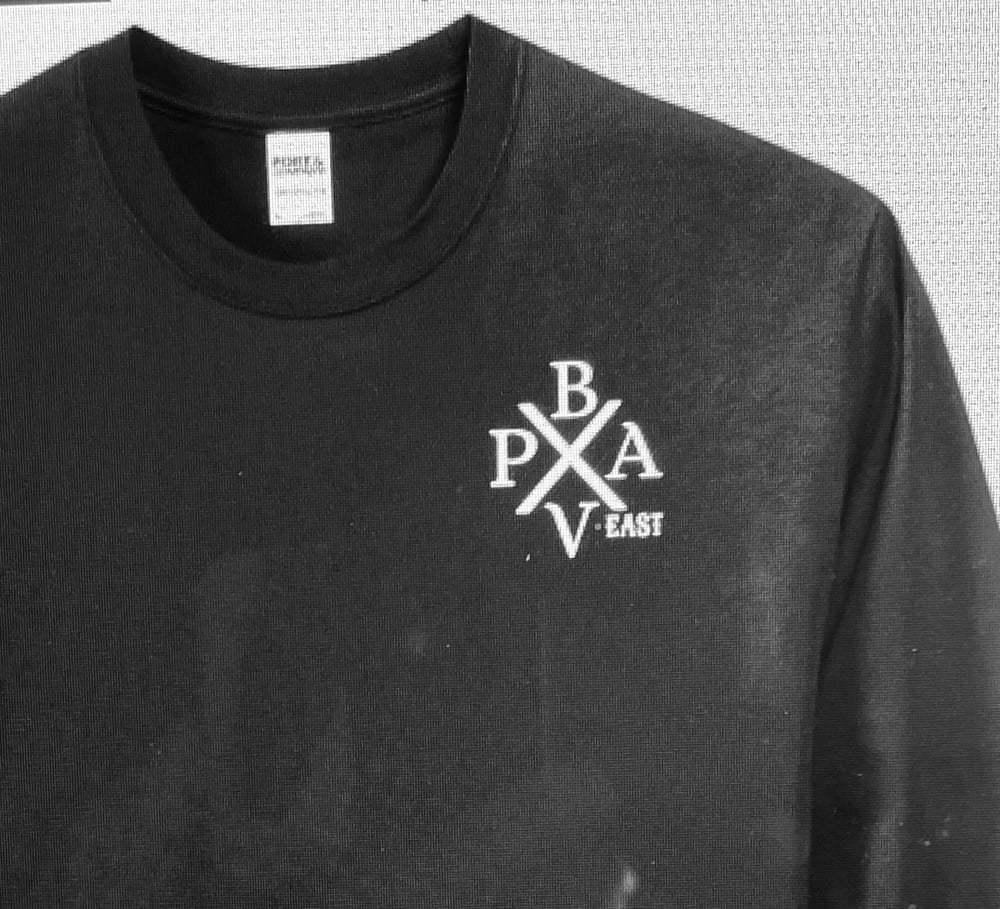 Image of BV PA EAST Black Long Sleeve Signature Train T-Shirt