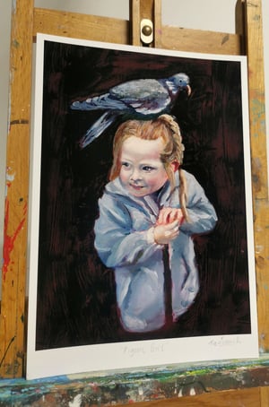 Image of "Pigeon Girl" - Print