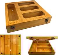 Wooden Zip-Lock Bag Organizer