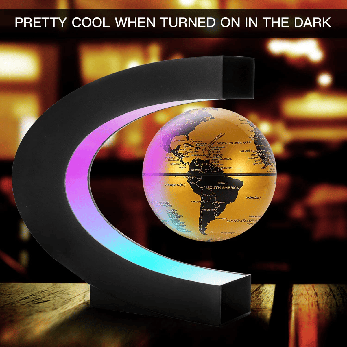Image of Magnetic Levitation Floating World Map Globe with LED