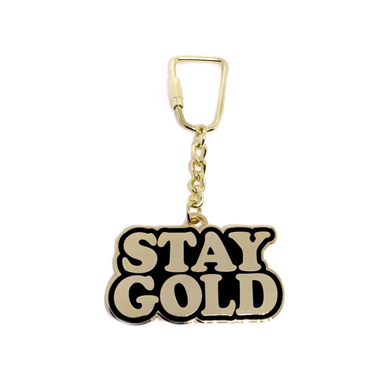 Image of Stay Gold Keychain.