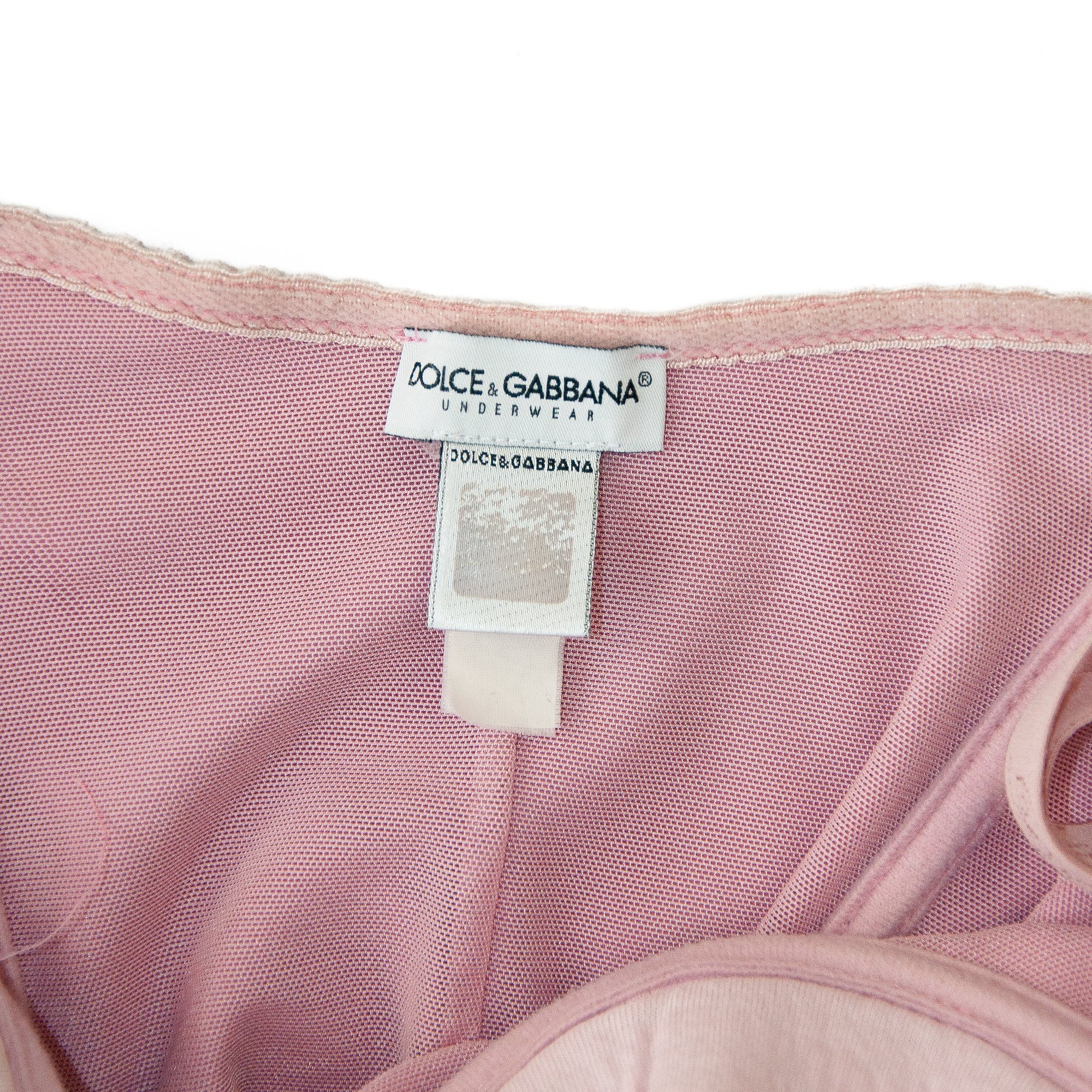 Image of Dolce and Gabbana Pink Bustier Corset