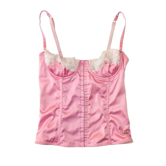 Image of Dolce and Gabbana Pink Bustier Corset