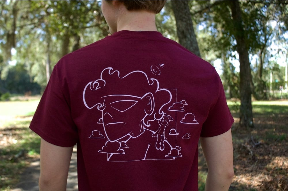 "Me and Buddy" T-Shirt (maroon and pink)