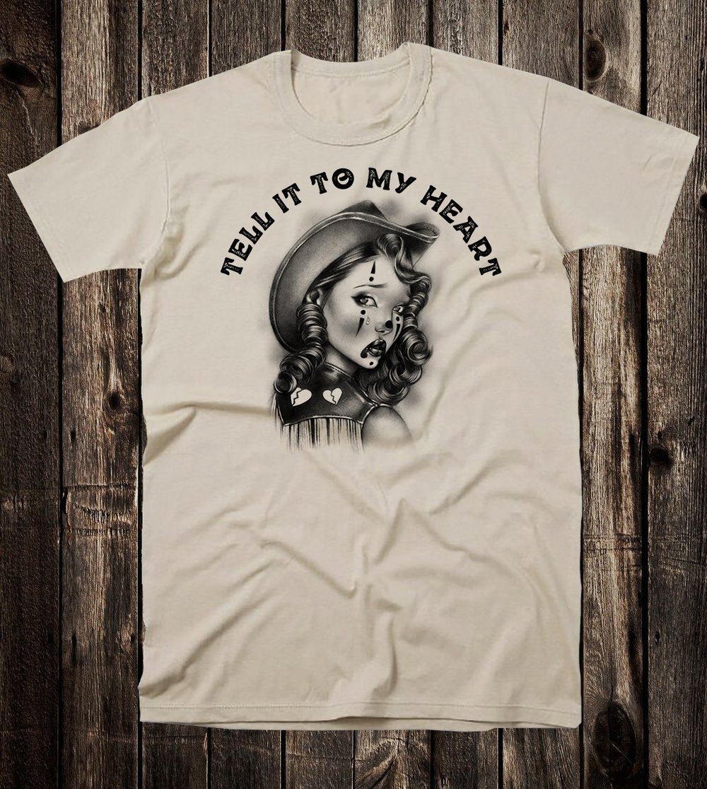 Tell It To My Heart Tee (white, sand, ringer)