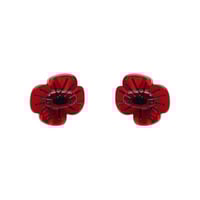 Image 1 of Remembrance Poppy Stud Earrings - New Design