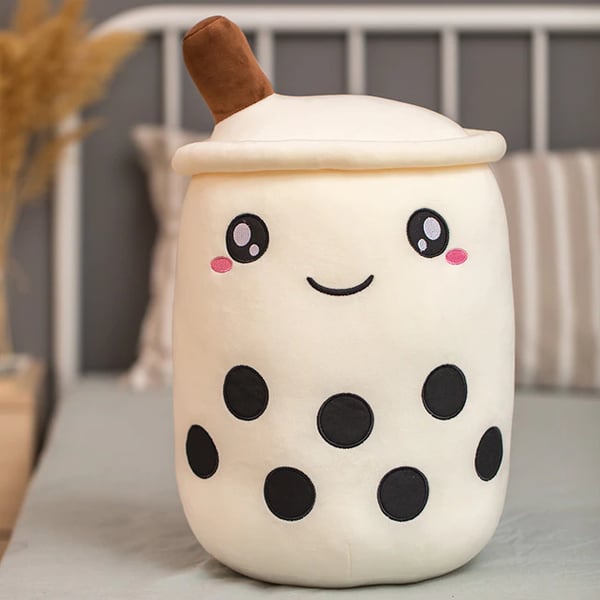 Image of Cute Boba Milk Tea Plushie (White)