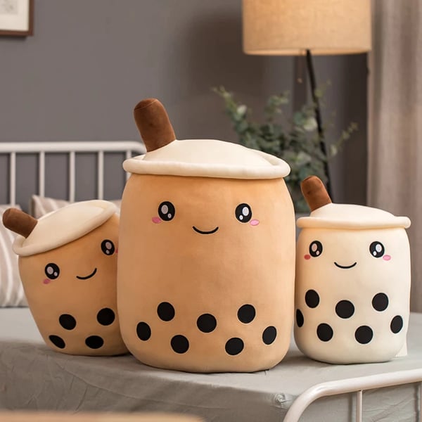 Image of Cute Boba Milk Tea Plushie (Brown)