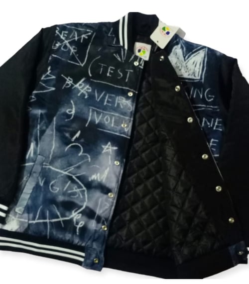 Image of WARHOL/BASQUIAT VARSITY JACKET 