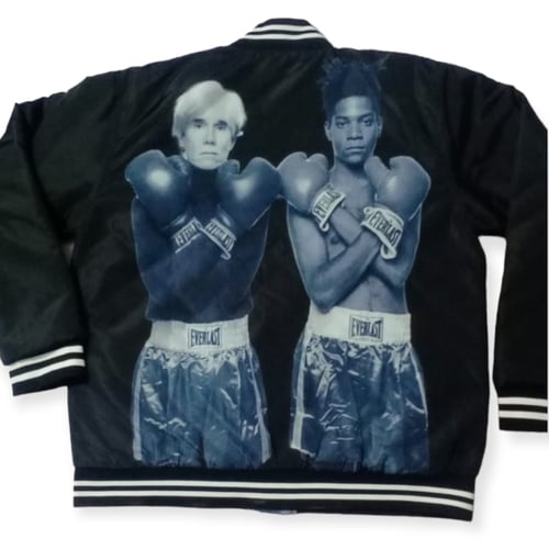 Image of WARHOL/BASQUIAT VARSITY JACKET 