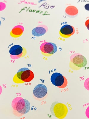 My Fave Riso Flavors: Small Risograph Print