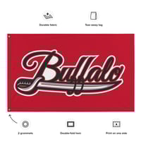 Image 4 of Buffalo Goat Sword Red Flag