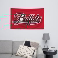 Image 1 of Buffalo Goat Sword Red Flag