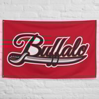 Image 2 of Buffalo Goat Sword Red Flag